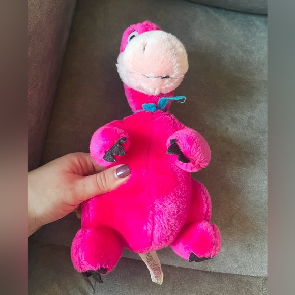 The Flintstones 1991 Vintage « Dino » Plush Toy Collectible - Picture 4 of 7
